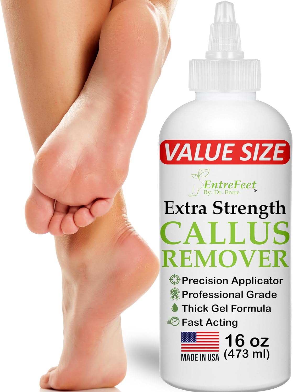Callus Remover for Feet (Extra Strength 8 oz) Foot Callus Remover Gel