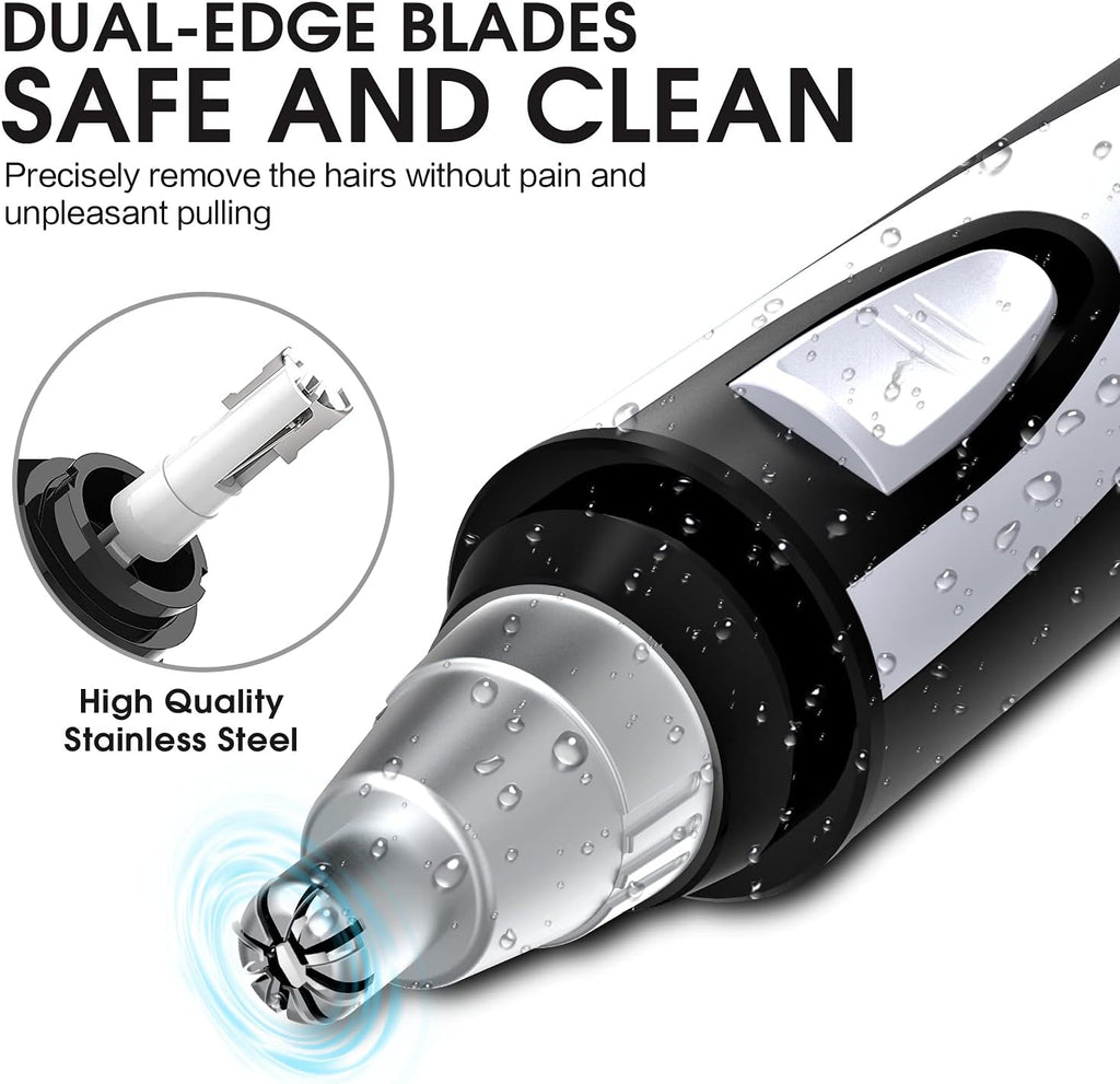 Ear and Nose Hair Trimmer Clipper - 2026 Professional Painless Eyebrow & Facial Hair Trimmer for Men Women,Battery-Opera