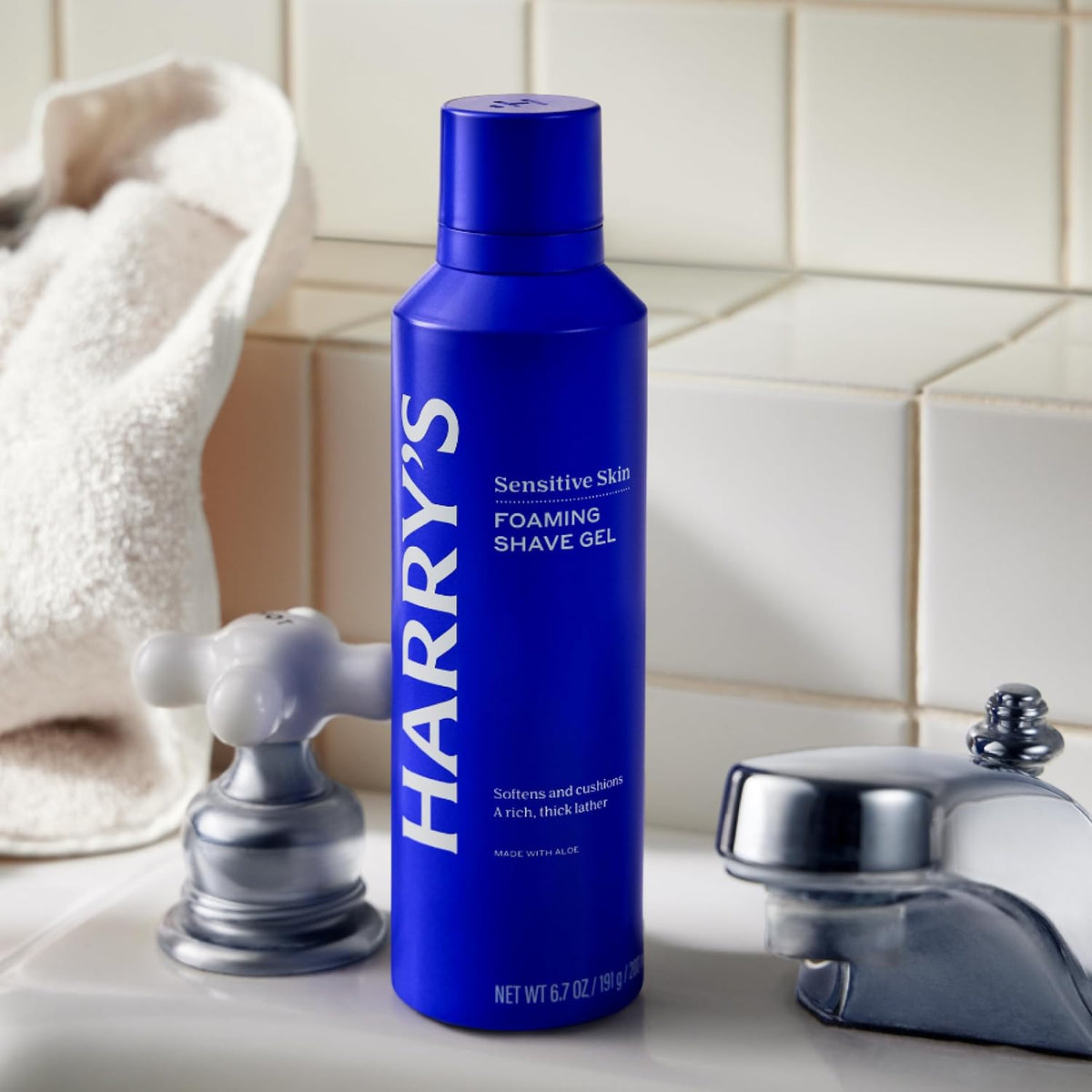 Harry's Foaming Shave Gel for Men with Aloe - 6.7 oz (3 Pack)