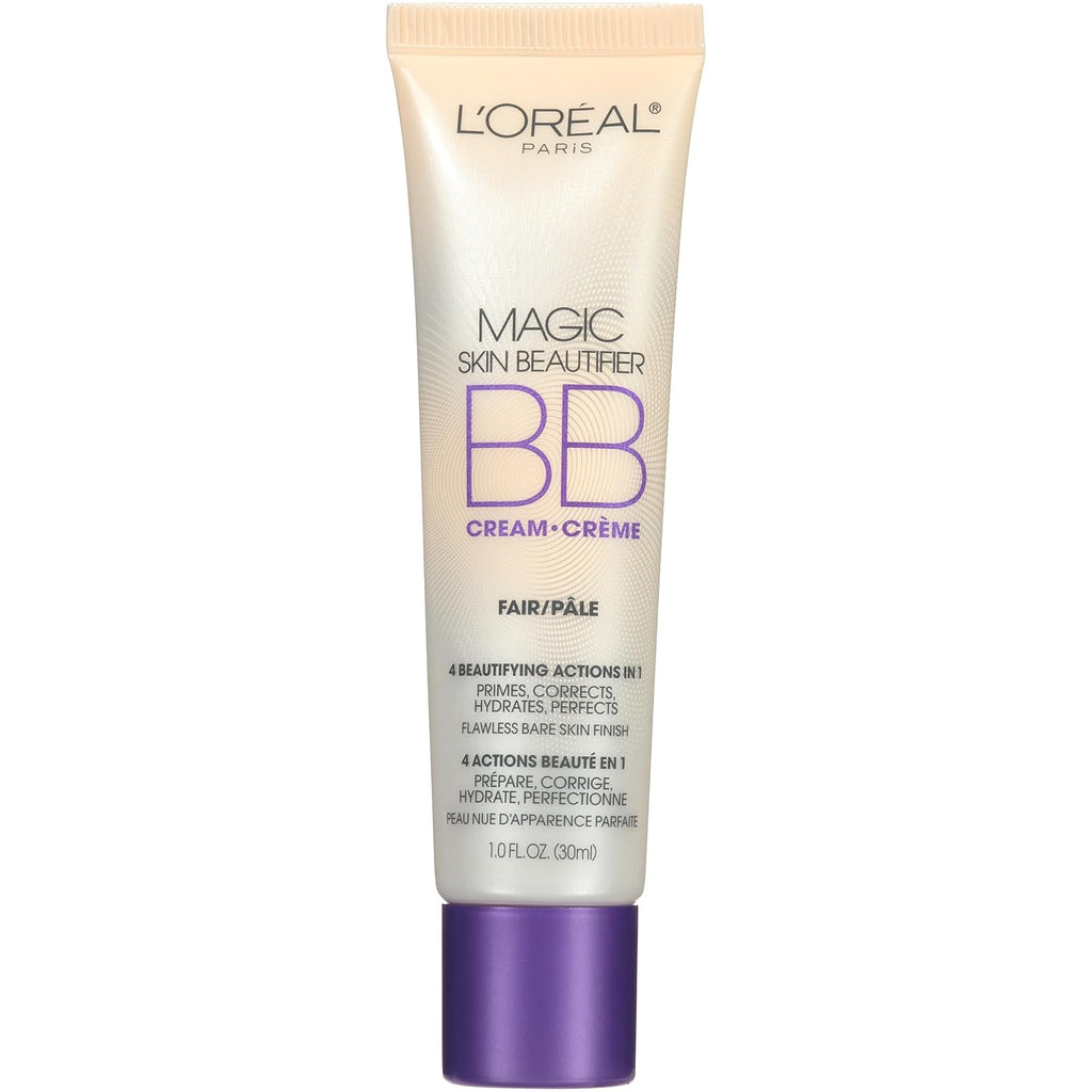 L'Oreal Paris Magic BB Cream, Hydrating Skin Beautifier & Color Changing Foundation, Light Coverage, Anti-Redness, 1 fl 