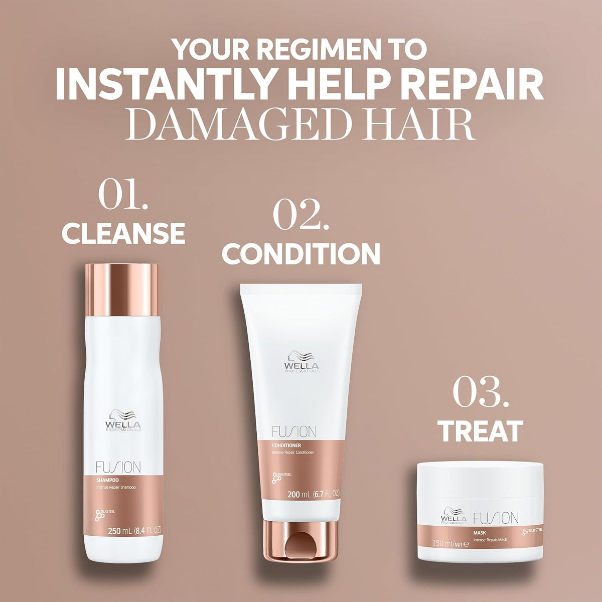 Wella Professionals Fusion Intense Repair Hair Mask for Damaged Hair
