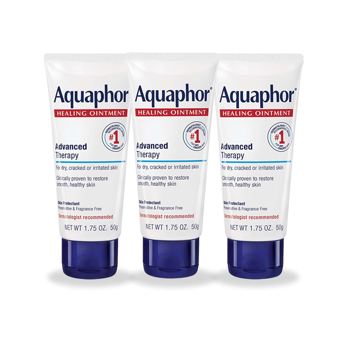 Aquaphor Advanced Therapy Healing Ointment, Multipack, 3 x 1.75 OZ