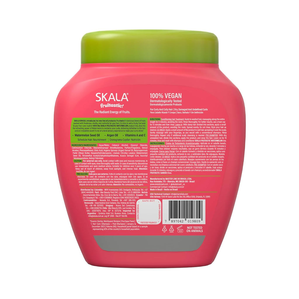 SKALA Fruitastic Watermelon 2-in-1 Treatment Cream for Curly Hair 35.3 Oz