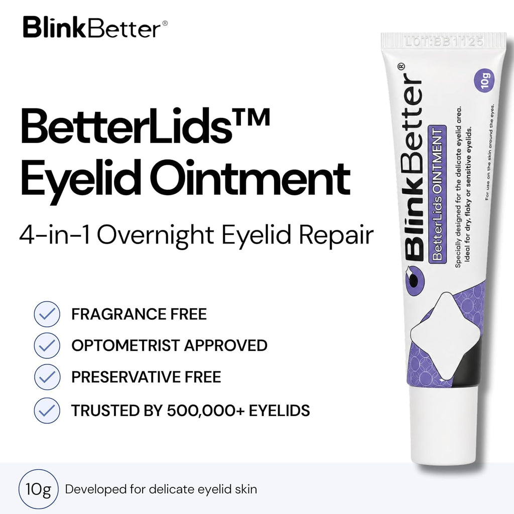 BlinkBetter BetterLids Eyelid Ointment for Dry, Itchy & Sensitive Eyelids – Deep-Moisturising Oat Complex with Shea Butt