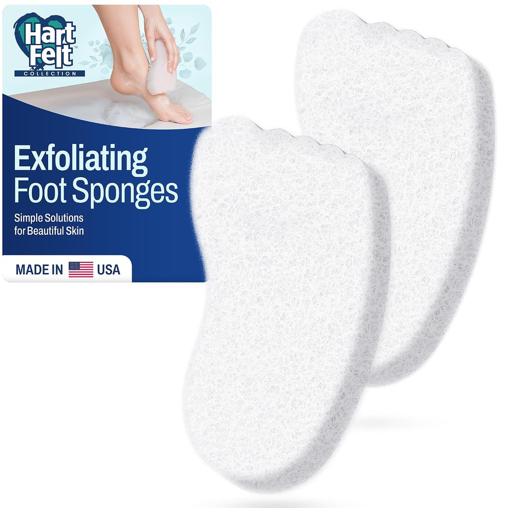 HartFelt [10 Pack] Regular Exfoliating Facial Sponge for Face - Daily Cleansing Scrubber - Buf Dirt Away with Puf Styled