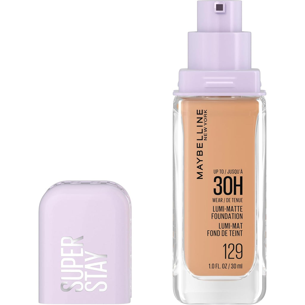 Maybelline Super Stay Lumi-Matte Foundation, Lightweight and Buildable Full Coverage Foundation Makeup For Up To 30HR We