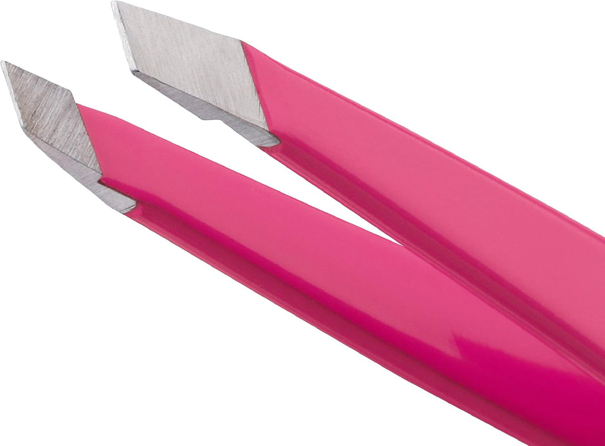 Tweezerman Mini Slant Tweezer – Tweezerman Tweezers for Eyebrows Neon Pink