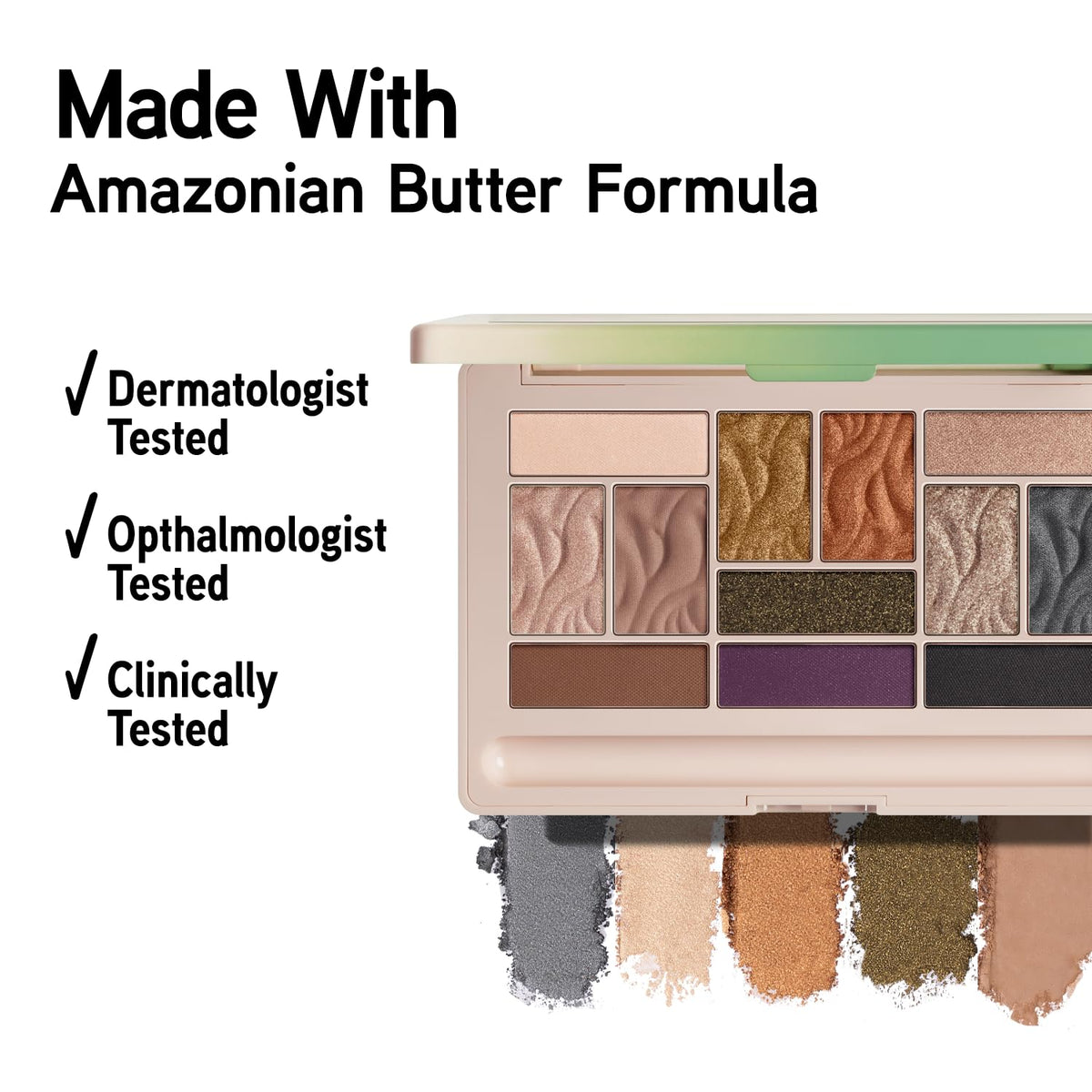 Physicians Formula Murumuru Butter Eyeshadow, 12-Shade Ultra-Creamy Palette with Murumuru & Tucuma Butters, Silky Soft B