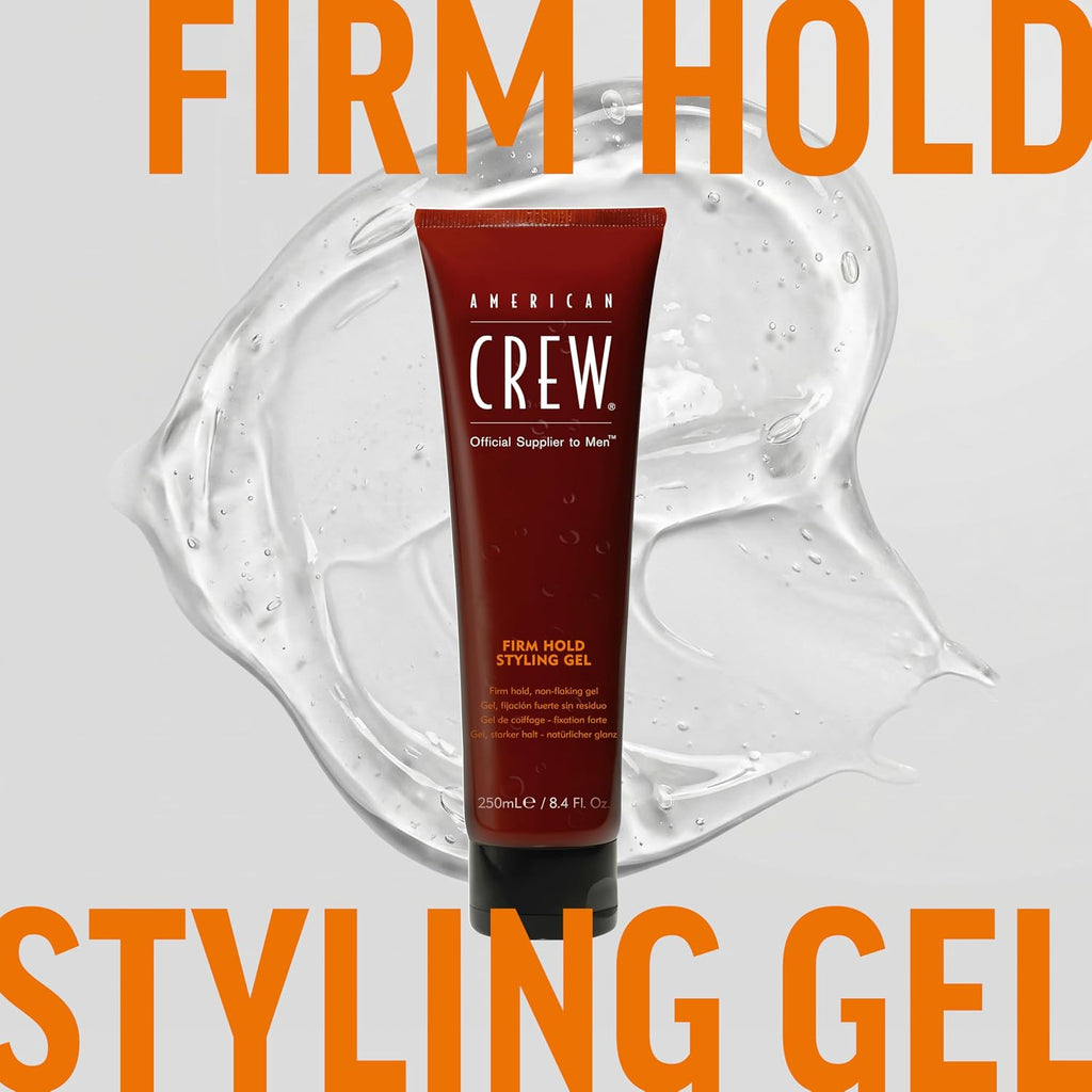 American Crew Men's Styling Gel, Firm Hold & High Shine, 8.4 fl oz