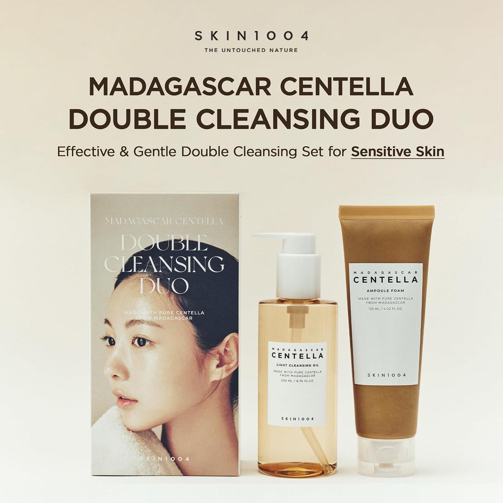 SKIN1004 Centella Double Cleansing Duo, Oil Cleanser, Face Wash 10.99 fl.oz