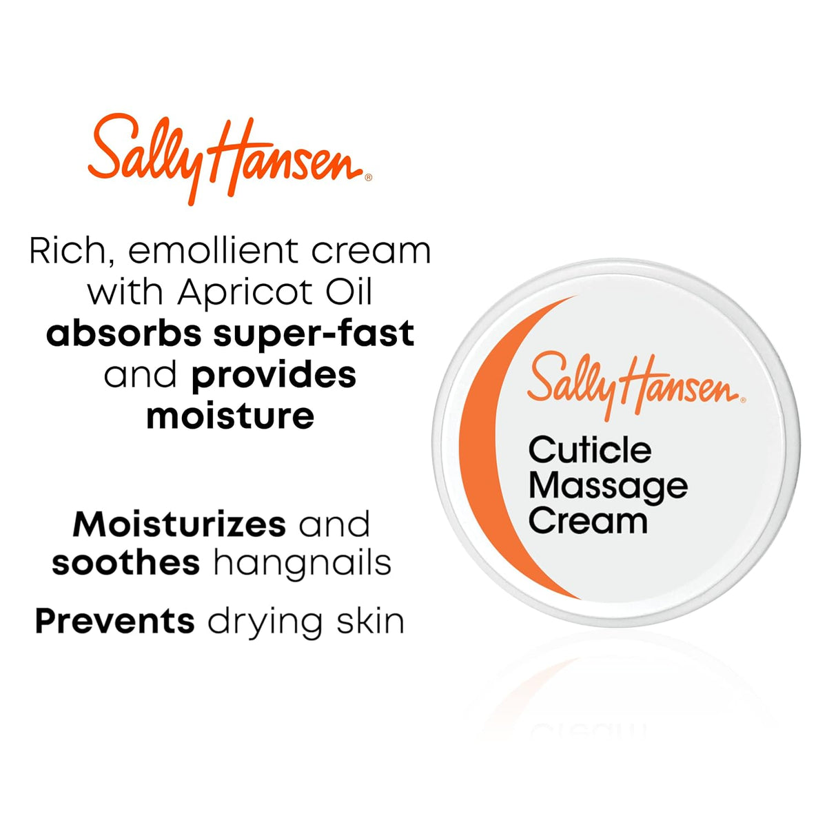 Sally Hansen Nail Treatment Cuticle Massage Cream™ | Moisturizing Cuticle Care | Nourishes & Conditions Dry Nails & Cuti