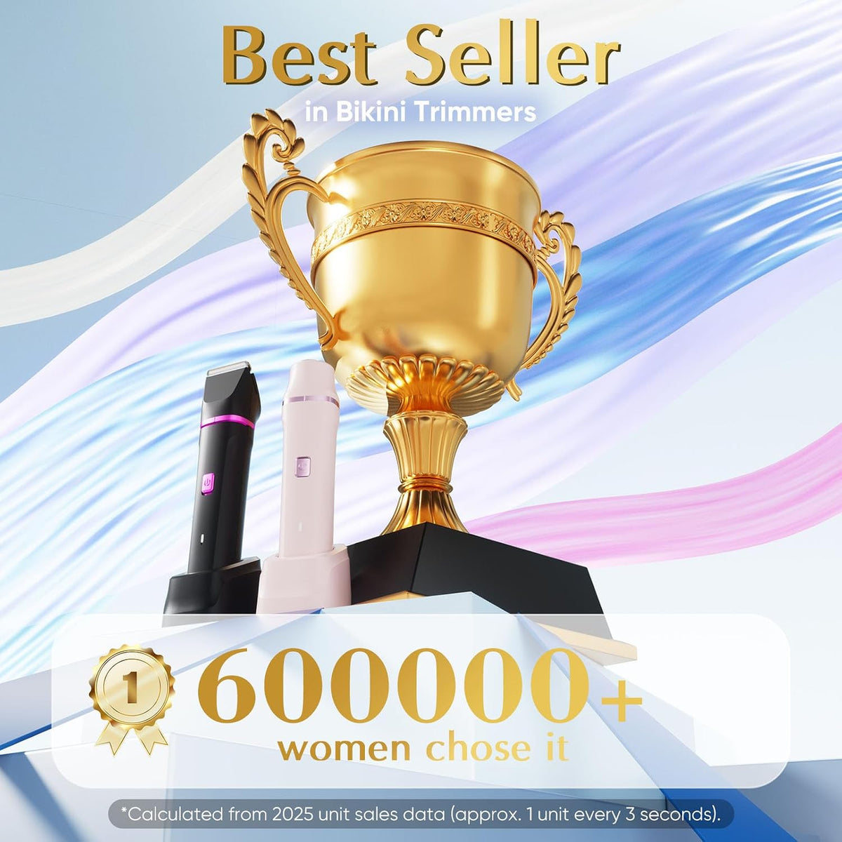 Risina 2-in-1 Bikini Trimmer for Women, Electric Razors for Women, Gifts