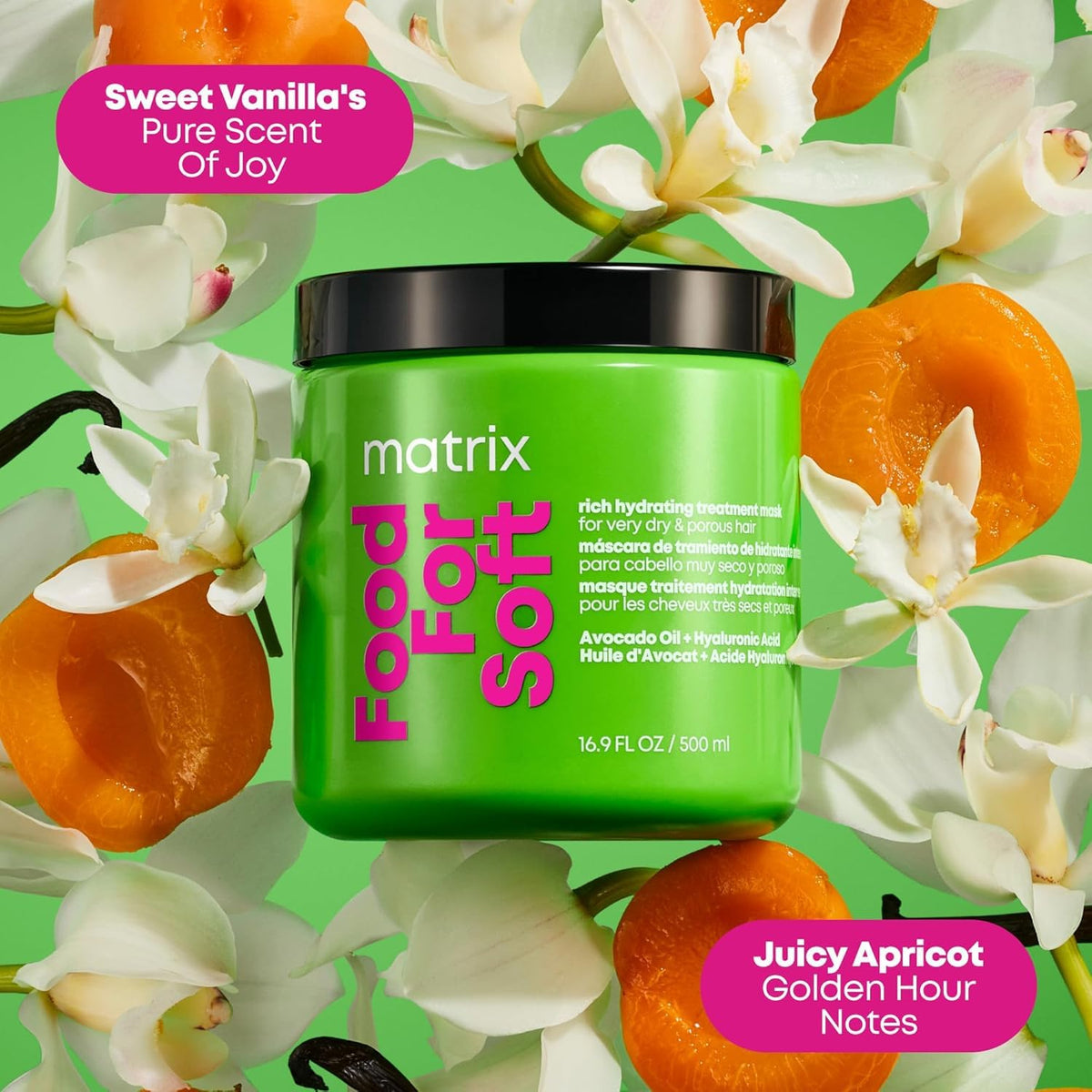 MATRIX Food For Soft Rich Hydrating Treatment Mask - For Dry & Brittle Hair, Adds Shine & Softness, With Avocado Oil & H