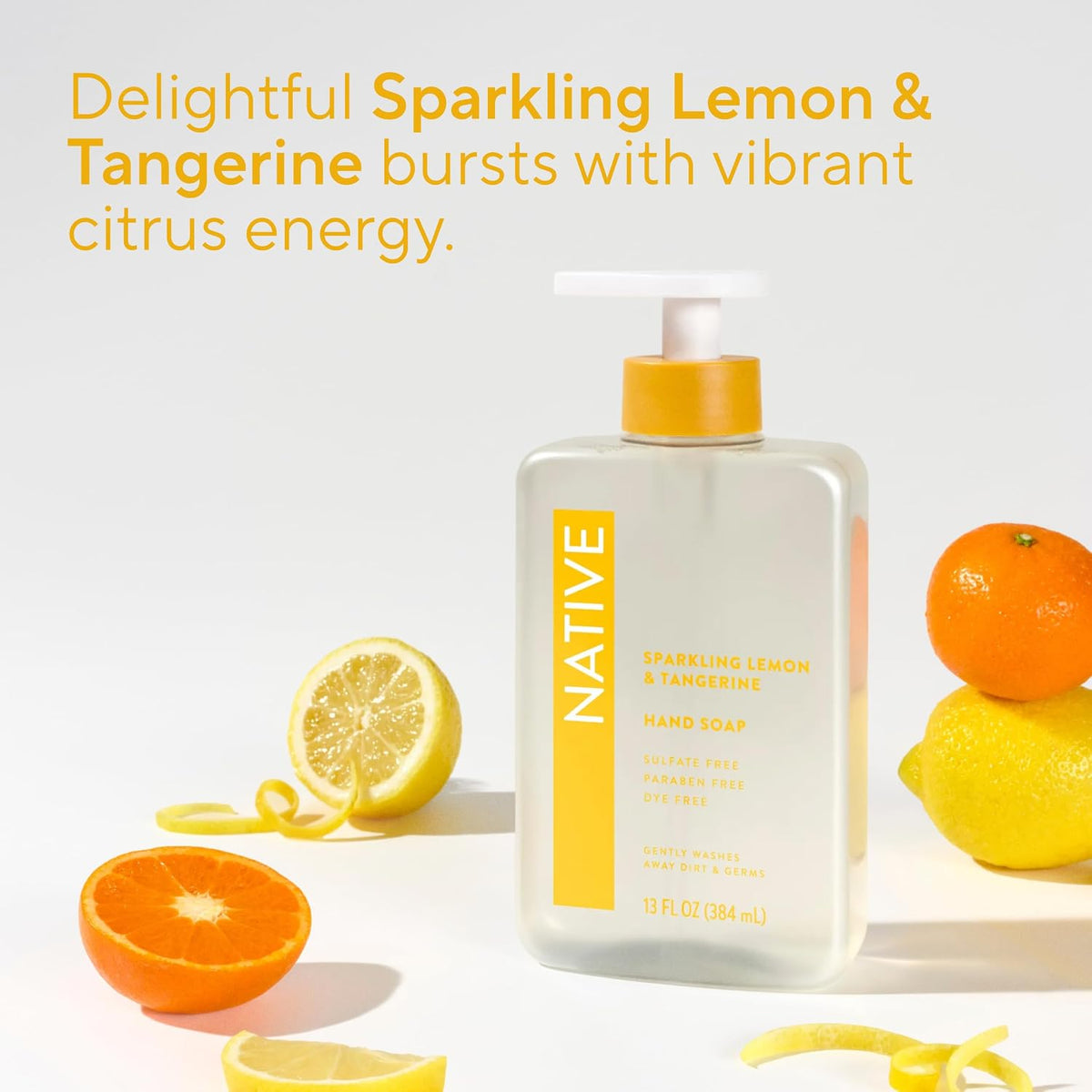 Native Liquid Hand Soap, Gentle, Sparkling Lemon & Tangerine, 13 fl oz