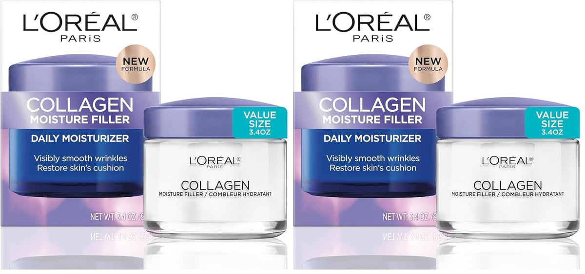 L’Oreal Paris Collagen Daily Face Moisturizer, Anti Aging Face Cream to Reduce Wrinkles and Provide Intense Hydration, 1