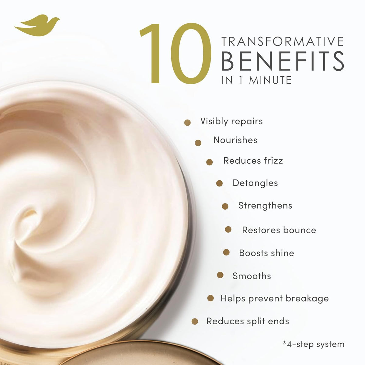 Dove Hair Bond Strength 10in1 Serum Mask for Damaged Hair, 9.2 fl oz