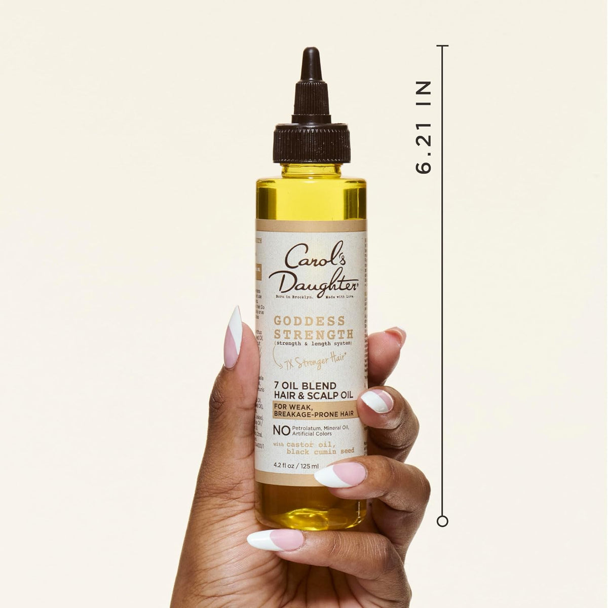 Carol's Daughter Goddess Strength 7 Oil Blend Scalp and Hair Oil for Waves, Coils and Curls, Hair Treatment with Castor 