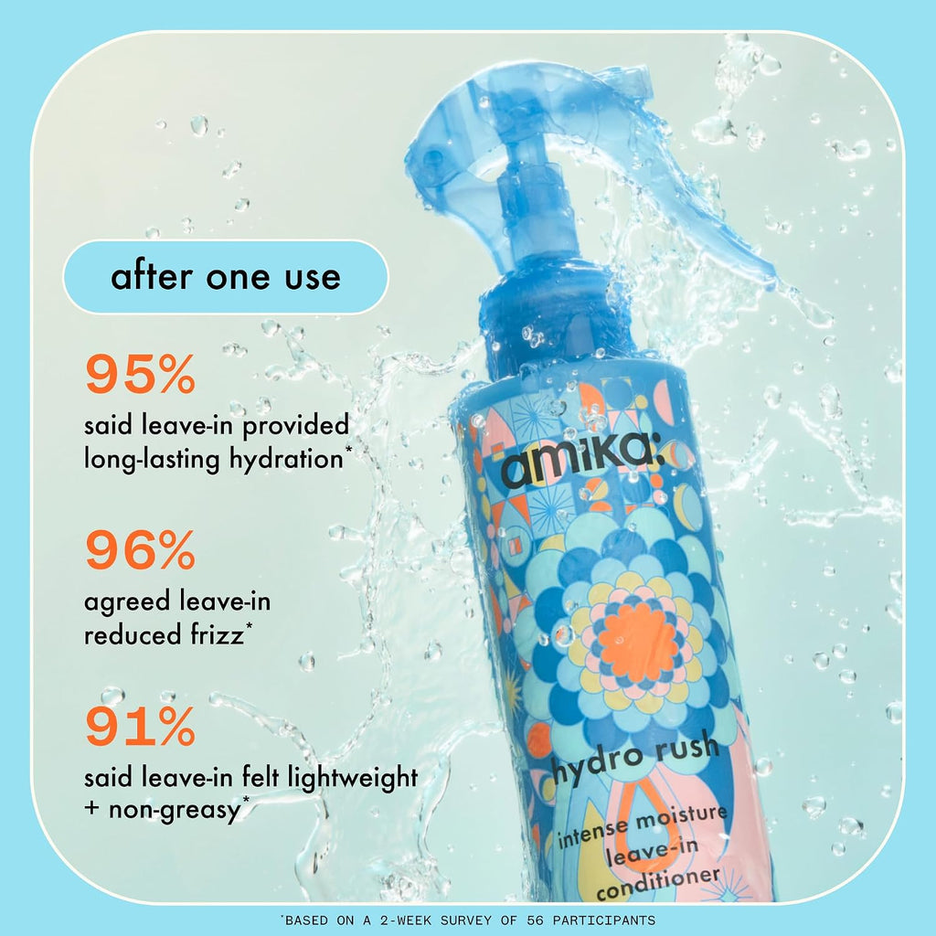 amika Hydro Rush Intense Moisture Leave-In Conditioner with Hyaluronic Acid