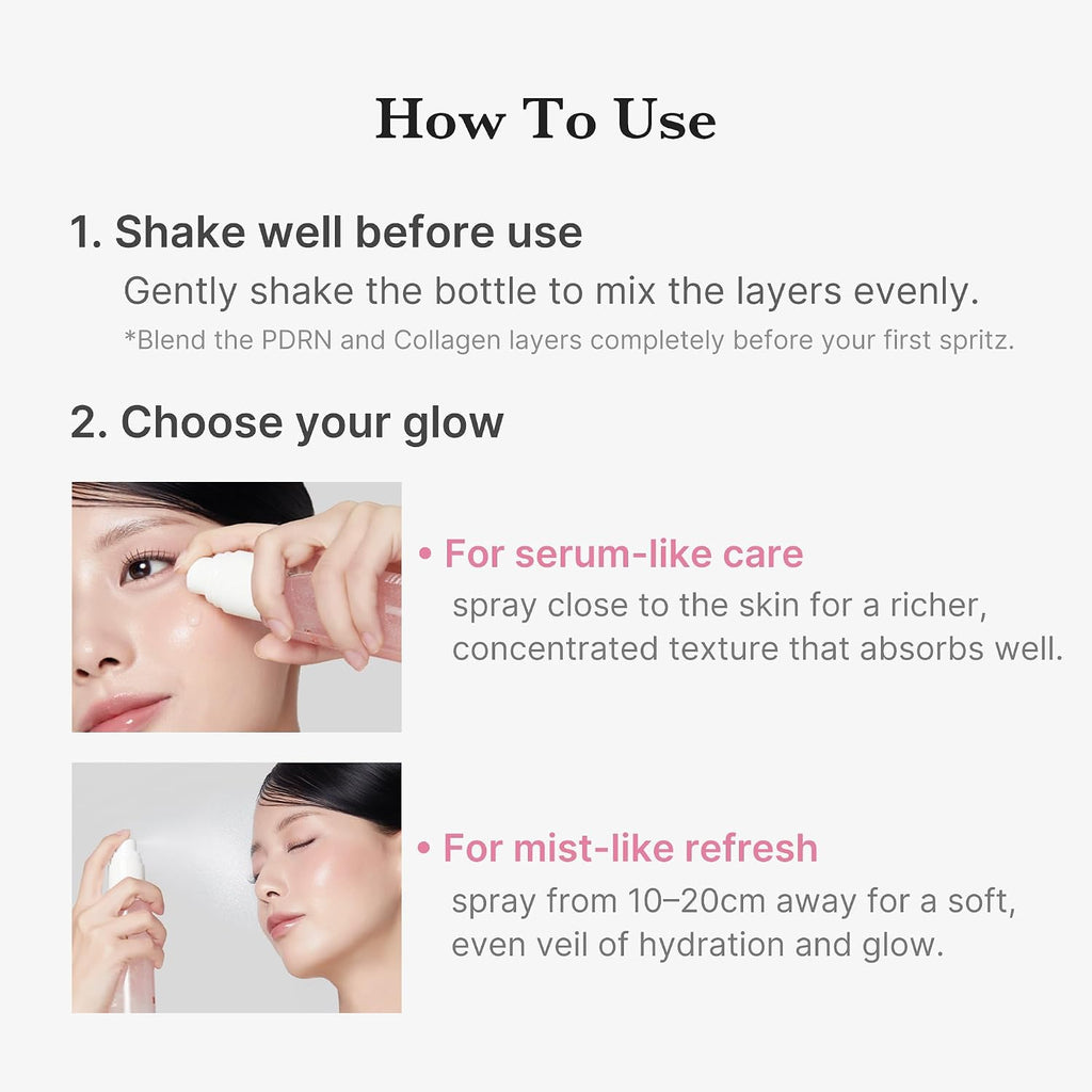 medicube Jelly Mist Serum with PDRN Collagen, Glow Facial Mist, 2.02 fl.oz