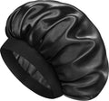 Satin Silk Bonnet for Hair, Double Layer Sleep Cap for Men & Women
