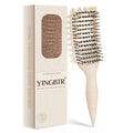 Curl Defining Brush for Curly Hair, Vented Detangling Hair Brush for Wet and Dry Styling, Curved Brush for Shaping and S