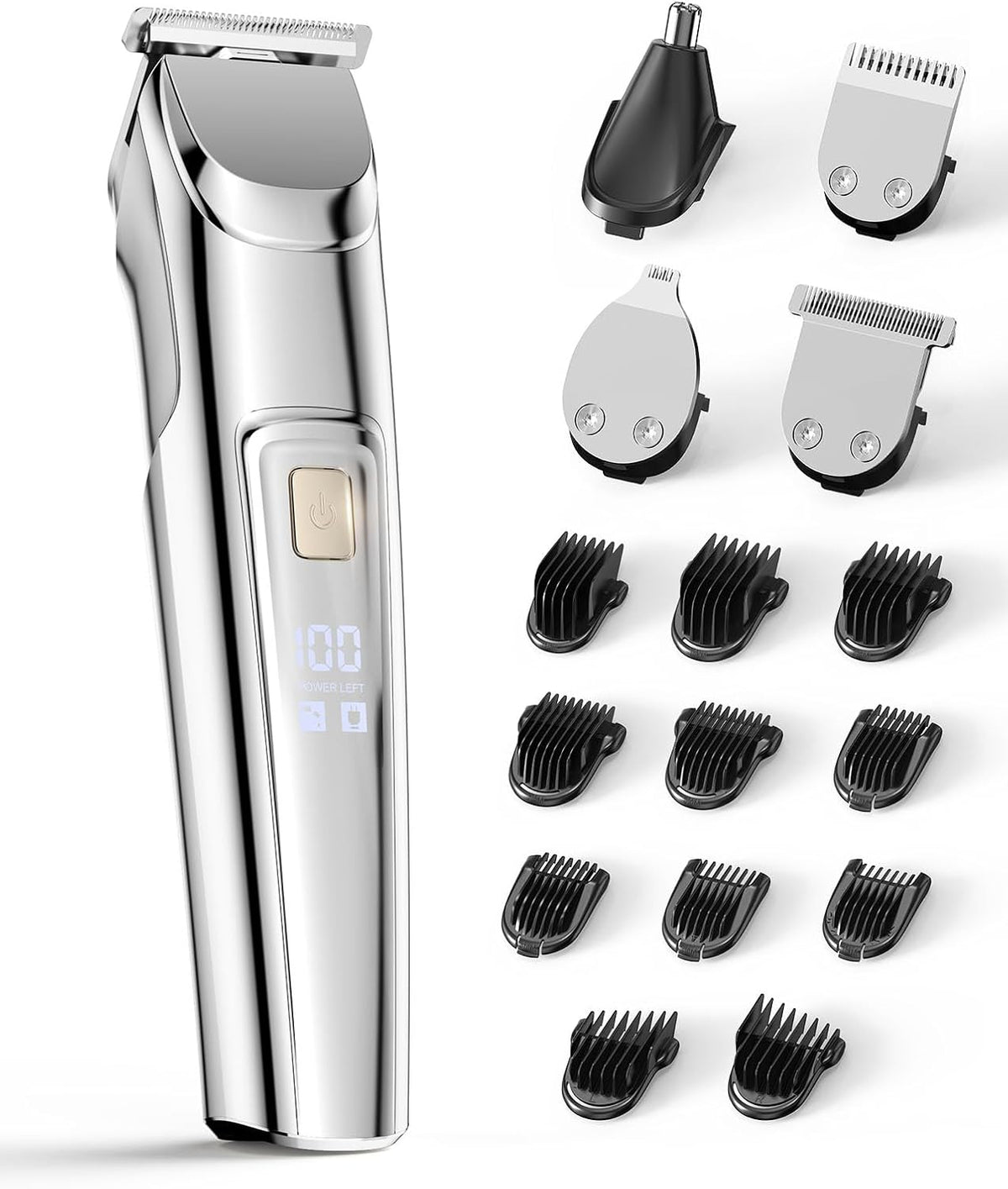 Beard Trimmer for Men,Fast Charge 4-in-1 Kit,18 Lengths,Gift for Men