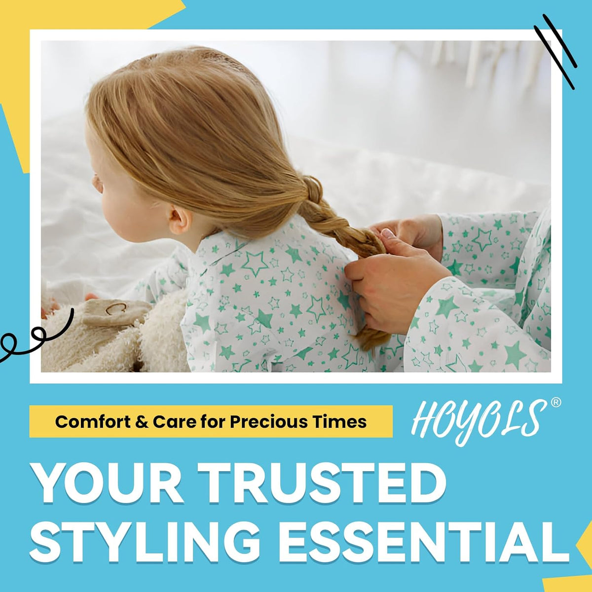 HOYOLS Clear Hair Ties, 1500 Pcs Small Elastic Rubber Bands