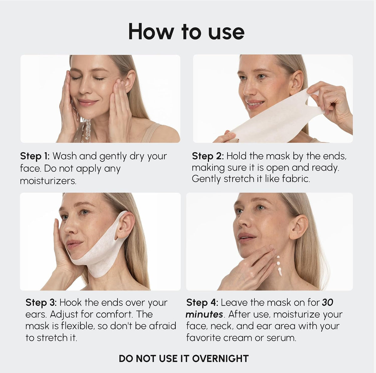 MAREE V Line Lifting Mask - Gold Face Lift Tape & Double Chin Lifting Mask