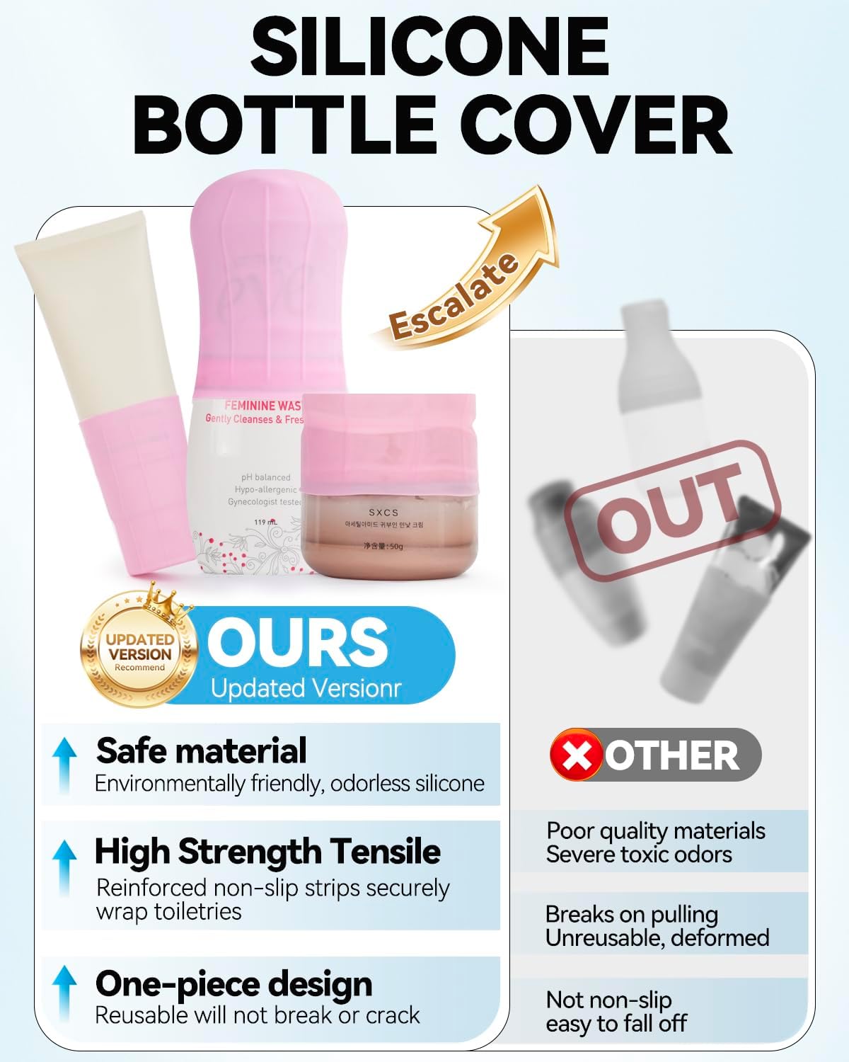 16 Pack Silicone Bottle Cover,Travel Essential for Women Men,Leak Proofing