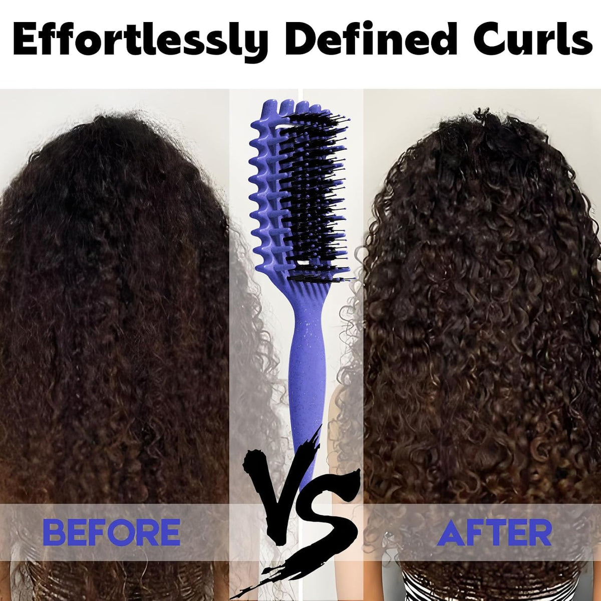 Curly Hair Brush Candybrush Curl Defining Brush for Detangling Shaping and Defining Curls for Women, Men, Wet & Dry Hair