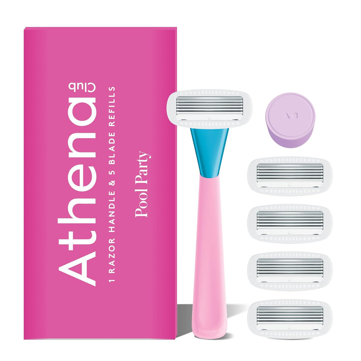 Athena Club Women's Razor Blade Refills, 5-Blade Cartridges, 8 Count