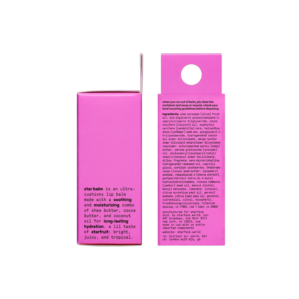 Starface Star Balm® Starfruit, Lip Balm & Moisturizer, 0.15 oz, 1 Pack