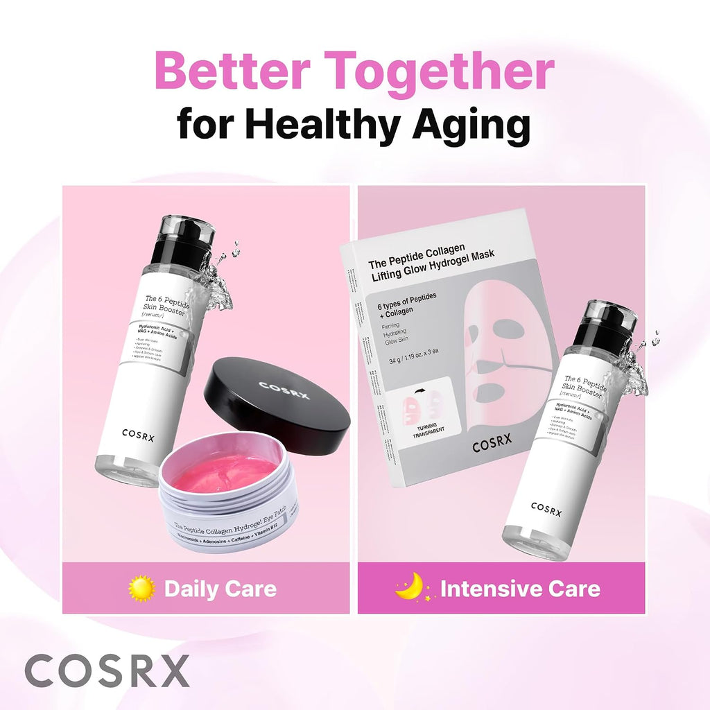 COSRX 6X Peptide Collagen Skin Booster Toner Serum for Dull Skin, 5.07 oz