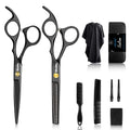 10 PCS Hair Cutting Scissors Set, Professional Haircut Scissors Kit with Cutting Scissors, Thinning Shears, Comb, Cape, 
