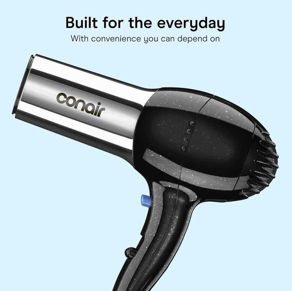 Conair Ionic Hair Dryer with Concentrator Attachment, 1875W, Full Size