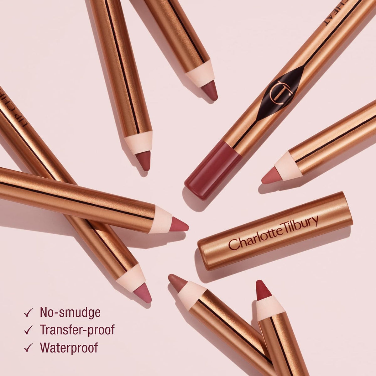 Charlotte Tilbury Lip Cheat Lip Liner Pencil - Gives Lips a Fuller-Looking, Defined Pout - Enriched with Jojoba Oil & Hy
