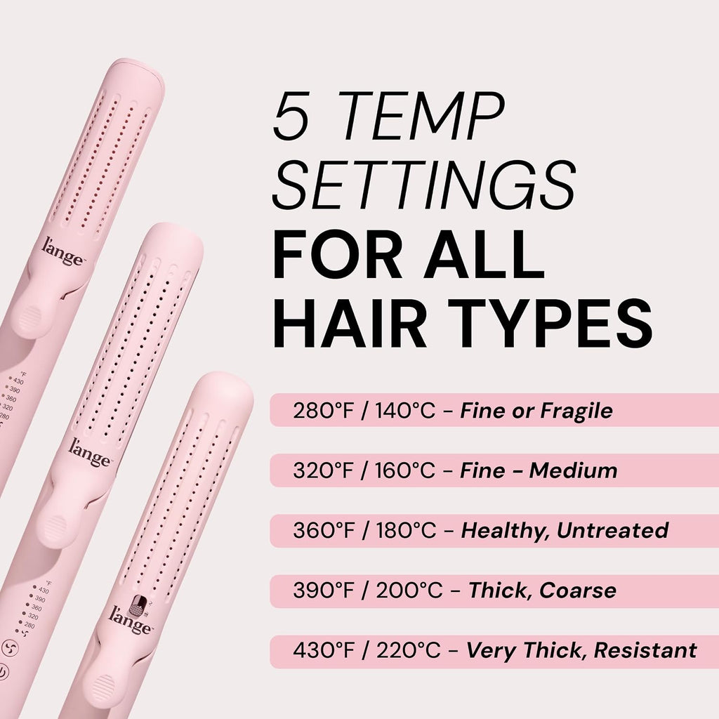 L'ange Hair Le Duo Grande 360° Airflow Styler | Curl & Straighten with One Tool | 5.3" Snag-Free Titanium Plates | Cooli