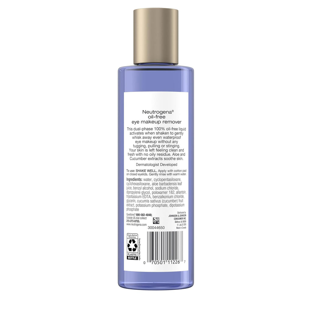 Neutrogena Oil-Free Eye Makeup Remover, 8 fl. oz