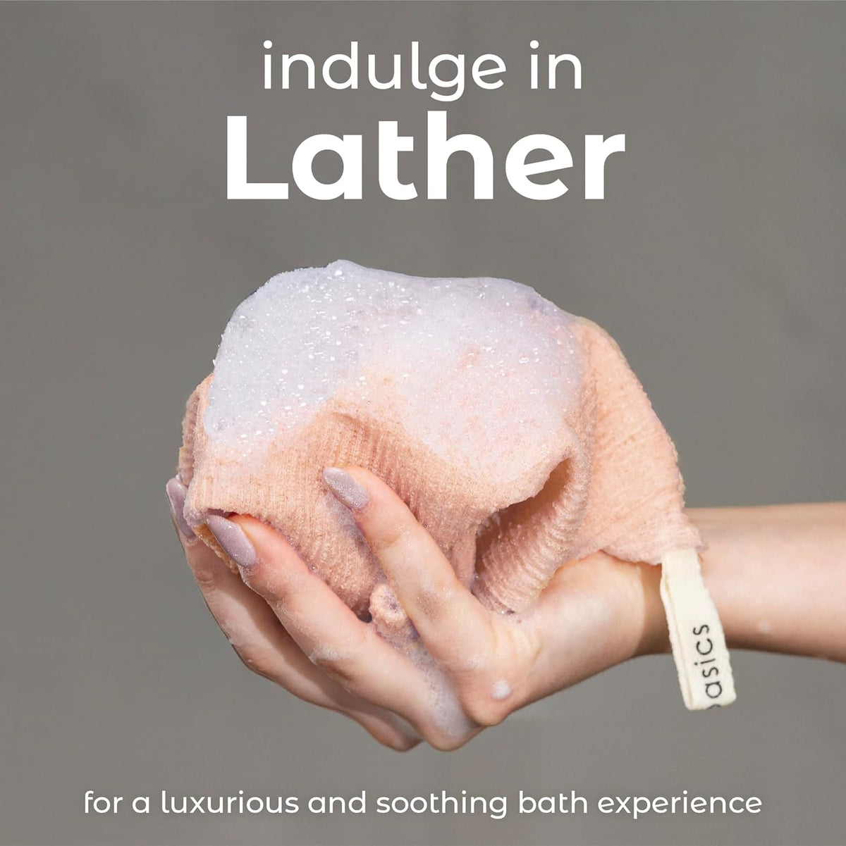 MainBasics Deep Exfoliating Japanese Shower Towel, 3 Pack, Earthy Love
