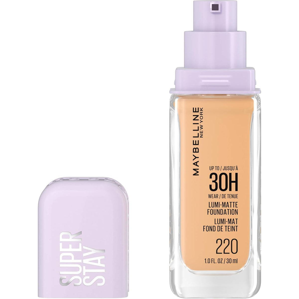 Maybelline Super Stay Lumi-Matte Foundation, Lightweight and Buildable Full Coverage Foundation Makeup For Up To 30HR We