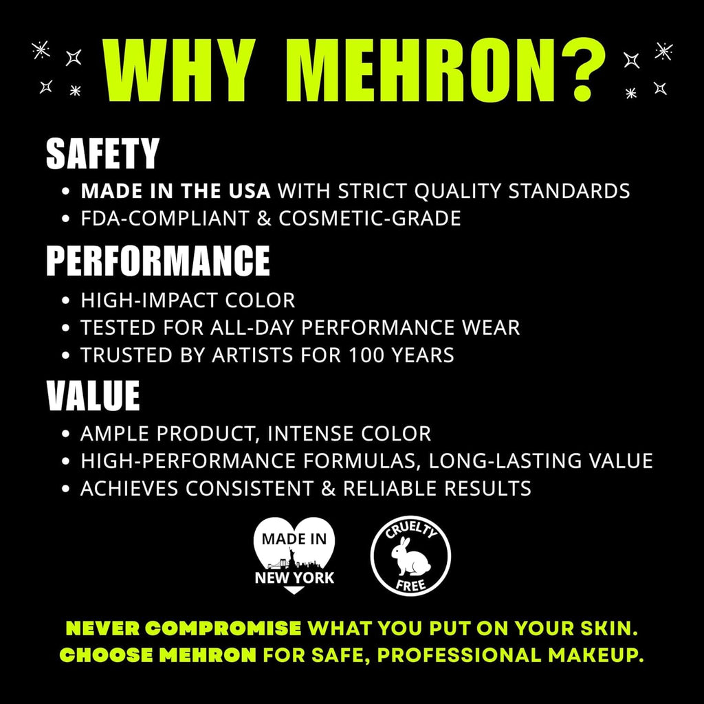 Mehron Makeup Paradise AQ - BASIC PALETTE, Water-Activated Face Paint
