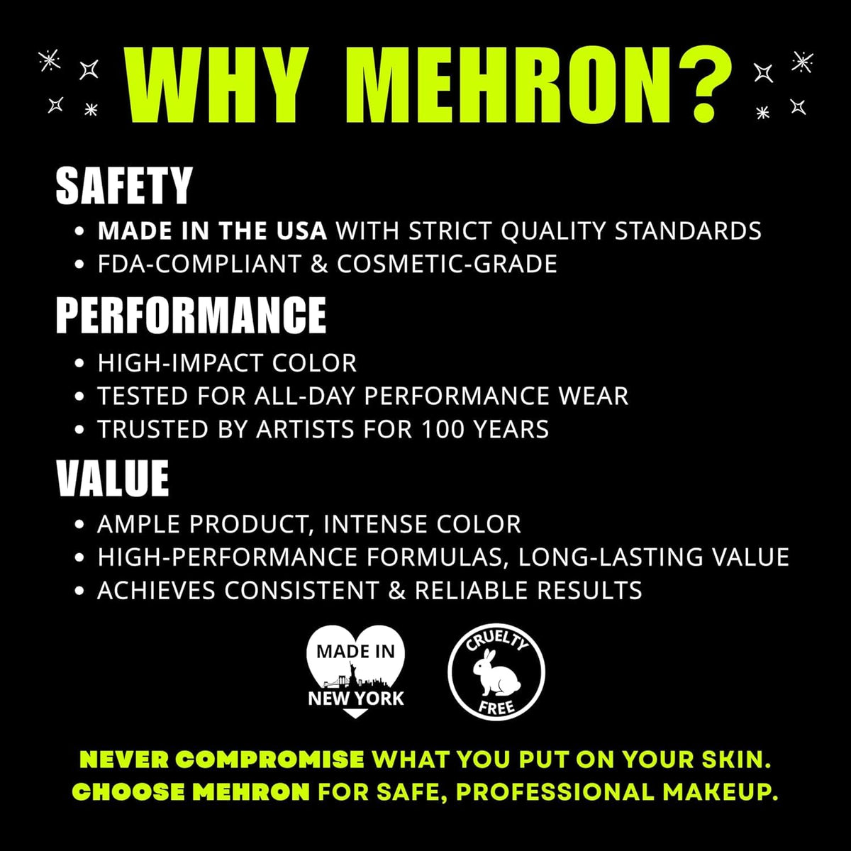 Mehron Makeup Paradise FX - METALLIC PALETTE, Water-Activated Face Paint
