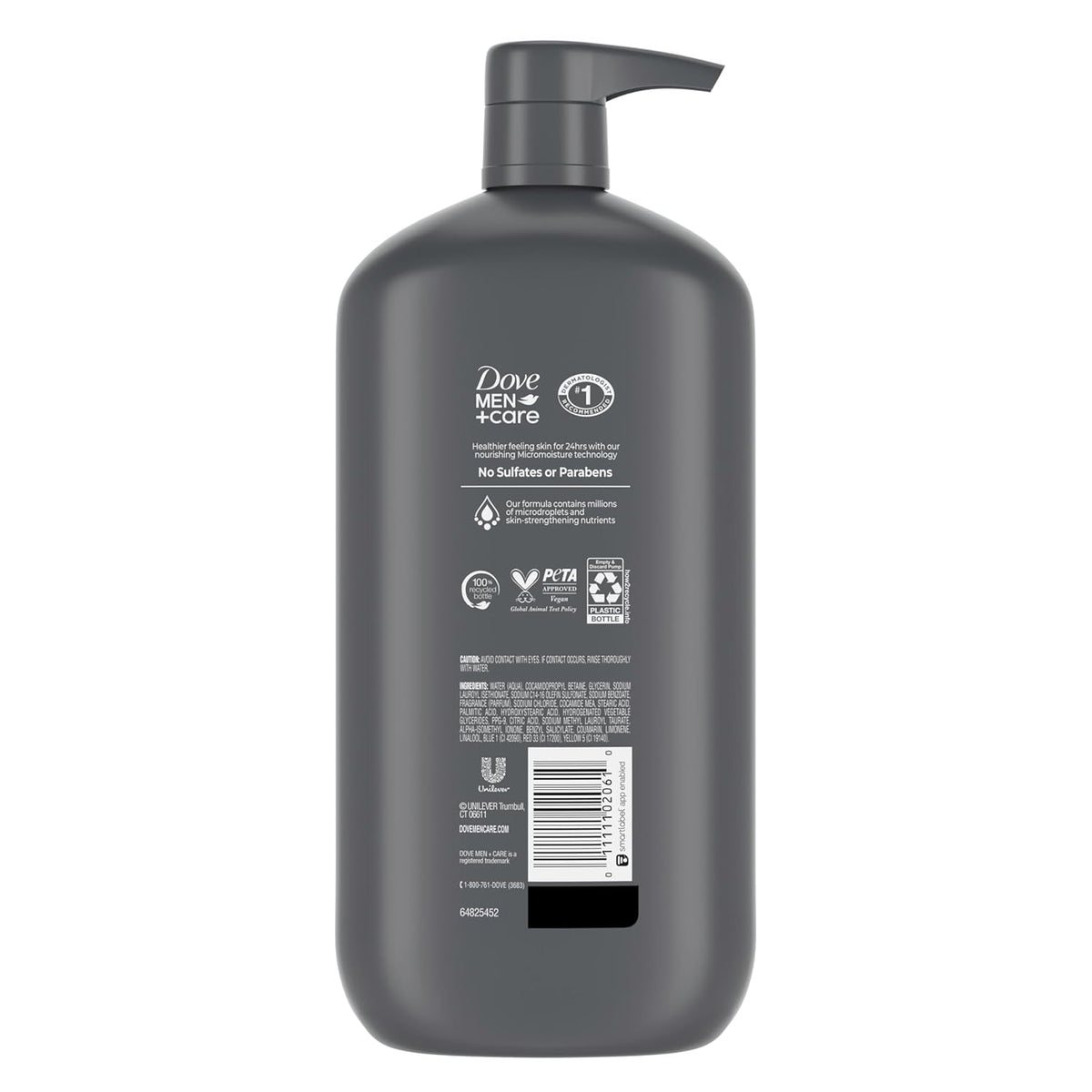 DOVE MEN + CARE Body and Face Wash Hydrating Clean Comfort for Men, 30 oz