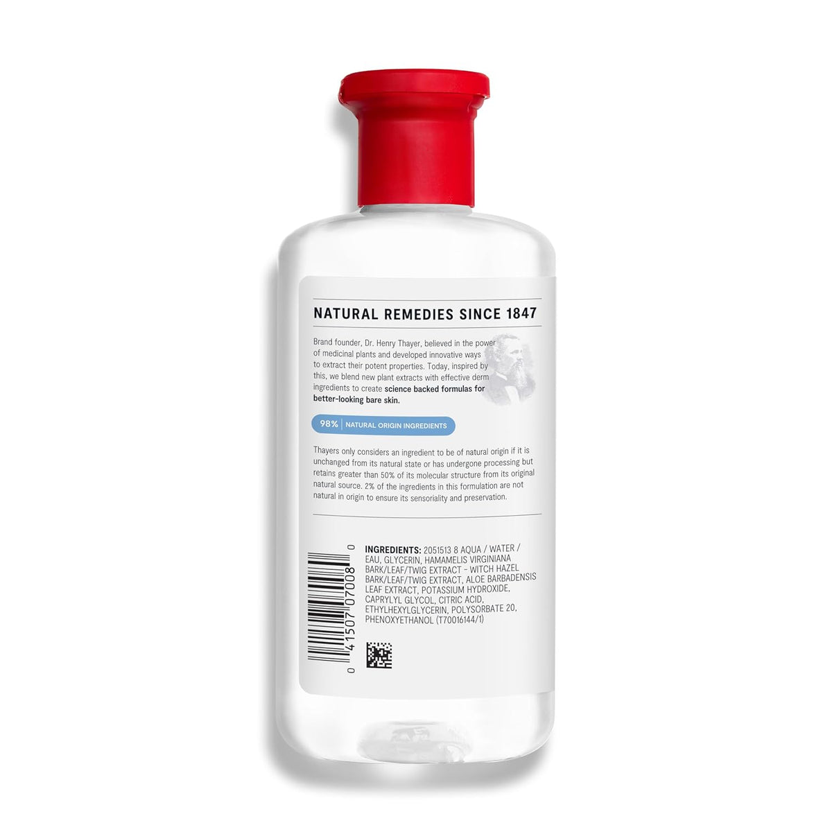 Thayers Unscented Witch Hazel Toner, with Witch Hazel and Aloe Vera, 12 oz