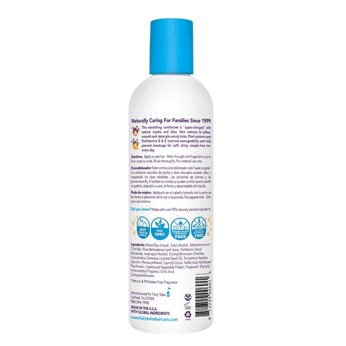 Fairy Tales Tangle Tamer Super Charge - Detangling Conditioner for Kids - Paraben Free, Sulfate Free, Gluten Free, Nut F