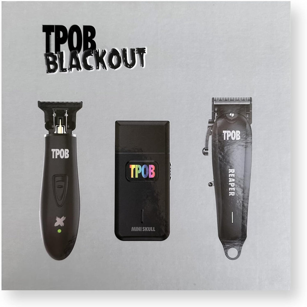 TPOB Slime 2 Professional Hair Clippers for Men - Barber Clippers and Trimmers Set with Foil Shaver, 6800 RPM Cordless H