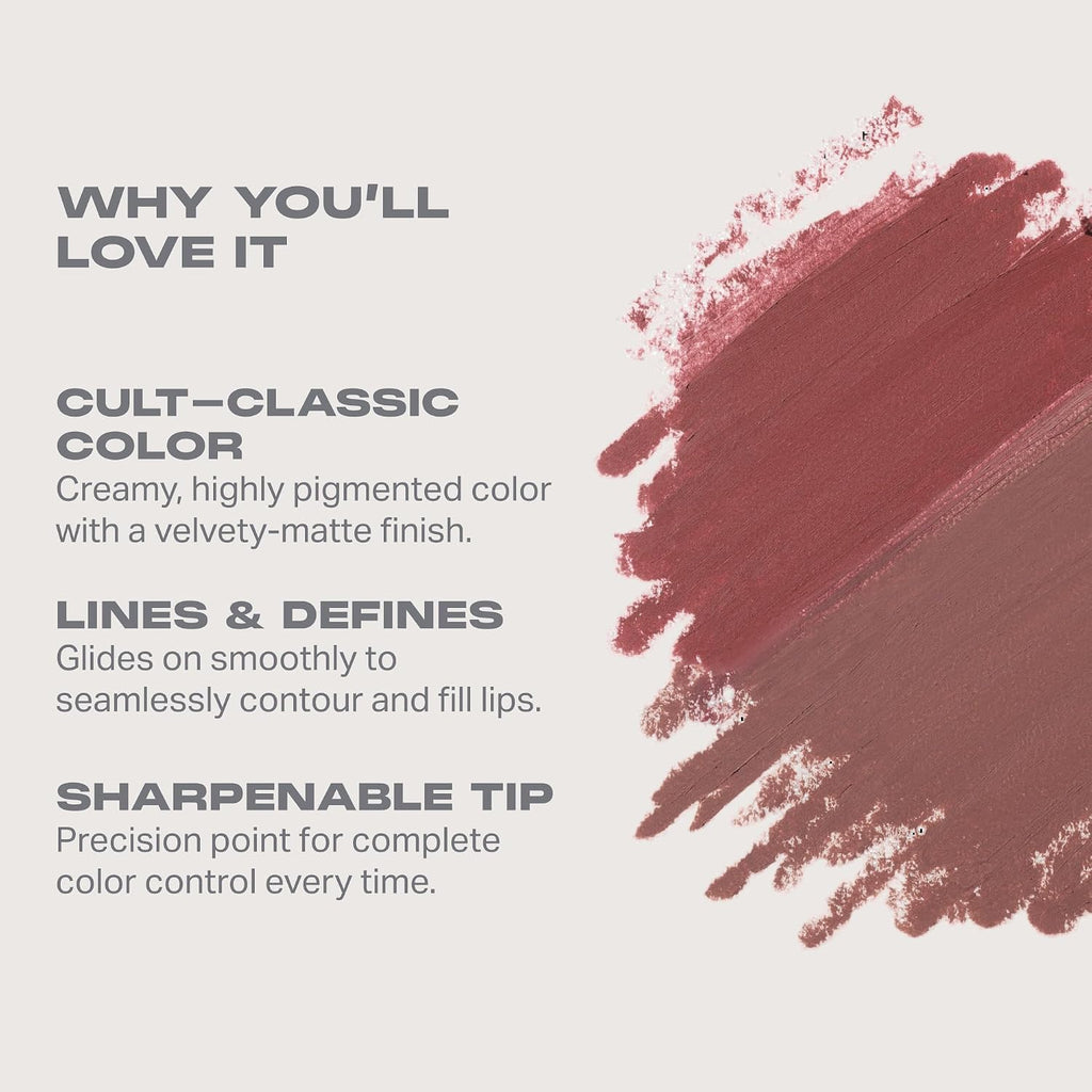 Morphe Signature Lip Liner Pencil - Creamy, Long Lasting Definer for Precise Shaping and Filling - Lip Makeup Essential 