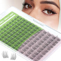 KEYYOU Natural Lash Clusters,Aurora Wispy Lashes,Seamless Mascara Look