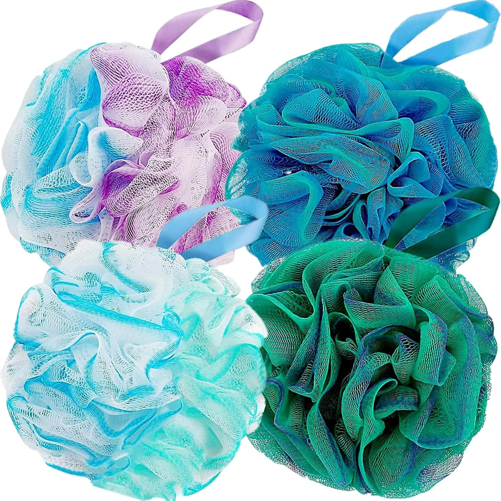 Loofah Sponge Shower Loofahs 4 Colors Bath Sponges Body Scrubbers