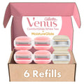 Gillette Venus ComfortGlide White Tea 4 count, with Gillette Venus ComfortGlide plus MoistureGlide 2 count, Women's Razo